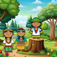 Free online html5 escape games - Tribes Attend Jungle Celebration