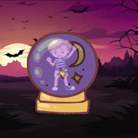 Free online html5 games - Witch Trapped Boy Escape game 