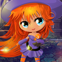 Free online html5 games - G4K Lovely Witch Girl Escape game 