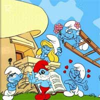 Free online html5 games - The Smurfs 123Bee game 
