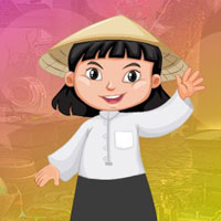 Free online html5 games - G4K Chinese Hat Girl Escape game 