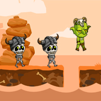 Free online html5 games - Goblin vs Skeletons game 