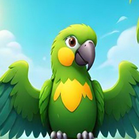 Free online html5 games - Green Parrot Rescue game - WowEscape 