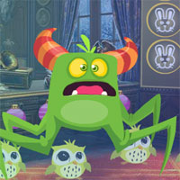 Free online html5 games - G4K Fearful Green Creature Rescue  game 