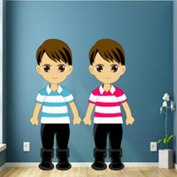 Free online html5 games - Twin Friends House Escape HTML5 game - WowEscape 