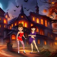 Free online html5 games - Friends Escape From Scary Village game - WowEscape 