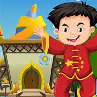 Free online html5 games - Games4King Happy Chinese Boy Rescue game 