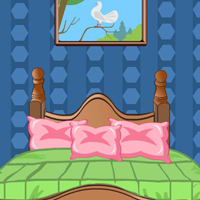 Free online html5 games - G2J Great Blue House Escape game 