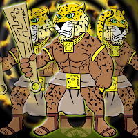 Free online html5 games -  G2J Leopard Warrior Escape game 
