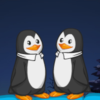 Free online html5 games - Christmas Penguin Couple Rescue game 