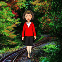 Free online html5 games - Girl Escape From Railway Track game 