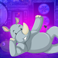 Free online html5 games - G4K Drowsy Rhino Escape game 