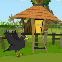 Free online html5 games - Couple Crows Hut Escape game - WowEscape 