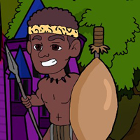 Free online html5 games - G2J Fierce Zulu Warrior Escape game 