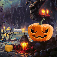 Free online html5 games - Halloween Crazy Emoji Forest Escape HTML5 game - WowEscape 