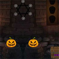 Free online html5 games - 8bGames Halloween Mask Girl Escape game - WowEscape 