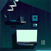 Free online html5 games - GFG Attic Room Night Escape game 