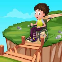 Free online html5 games - Assist Physically Challenged Boy game - WowEscape 