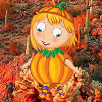Free online html5 games - Save The Pumpkin Girl HTML5 game - WowEscape 