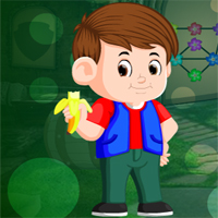 Free online html5 games - Games4king Lovely Banana Boy Escape game - WowEscape 