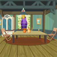 Free online html5 games - Dwelling Wooden House Escape game 