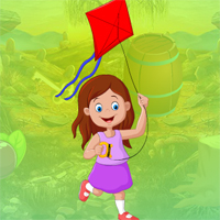 Free online html5 games - Games4king Flying Kite Girl Escape game 