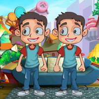 Free online html5 games - Twin Boy Escape game - WowEscape 