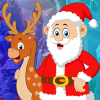 Free online html5 games - Santa With Deer Escape game 