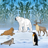 Free online html5 games - Big North Pole Escape game 