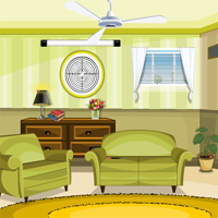 Free online html5 games - Green Sitting Room Escape game 