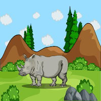 Free online html5 games - G2J Angry Rhino Rescue game 
