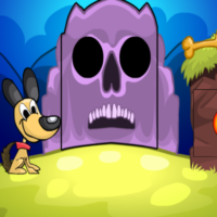 Free online html5 games - G2M Witch Dog Escape game 