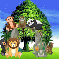 Free online html5 games - Animals Escape From Rainforest game - WowEscape 