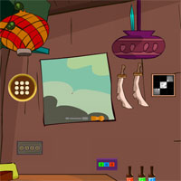 Free online html5 games - GenieFunGames Chinese Warrior House Escape 2 game 