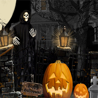 Free online html5 games - 365Escape Halloween Night Escape game 