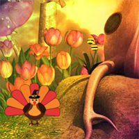 Free online html5 games - Big Thanksgiving Turkey Fairy Escape game 
