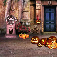 Free online html5 games - Mirchi The Big Cemetery Halloween Escape game 