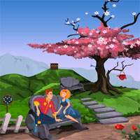 Free online html5 games - Games4Escape Lovers Garden Escape game 